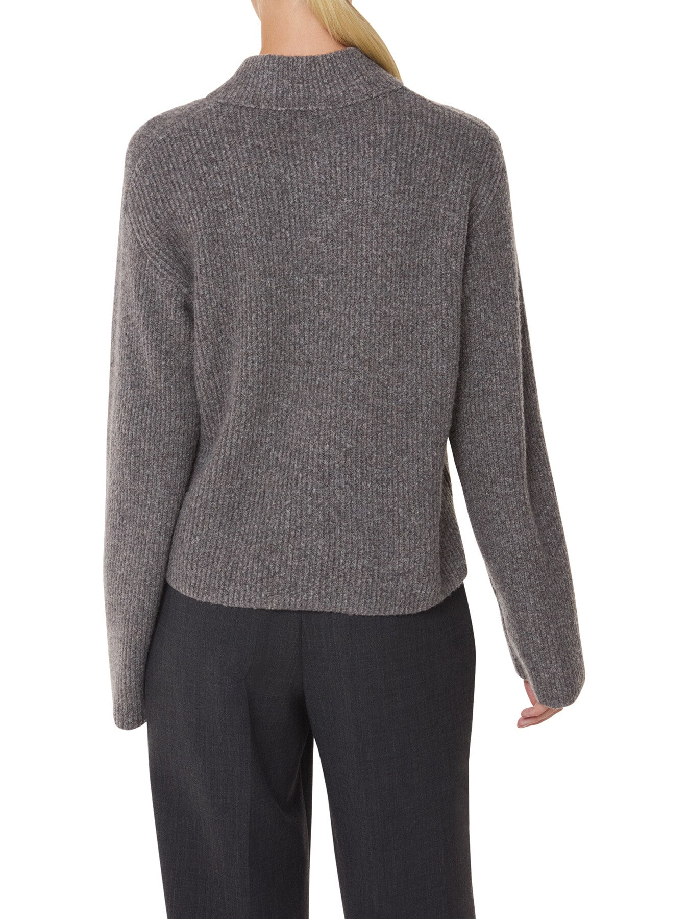 V Neck Wool Mix Knit