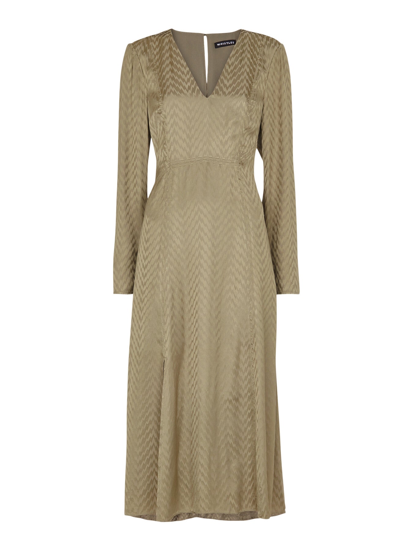 Jacquard Zig Zag Print Dress