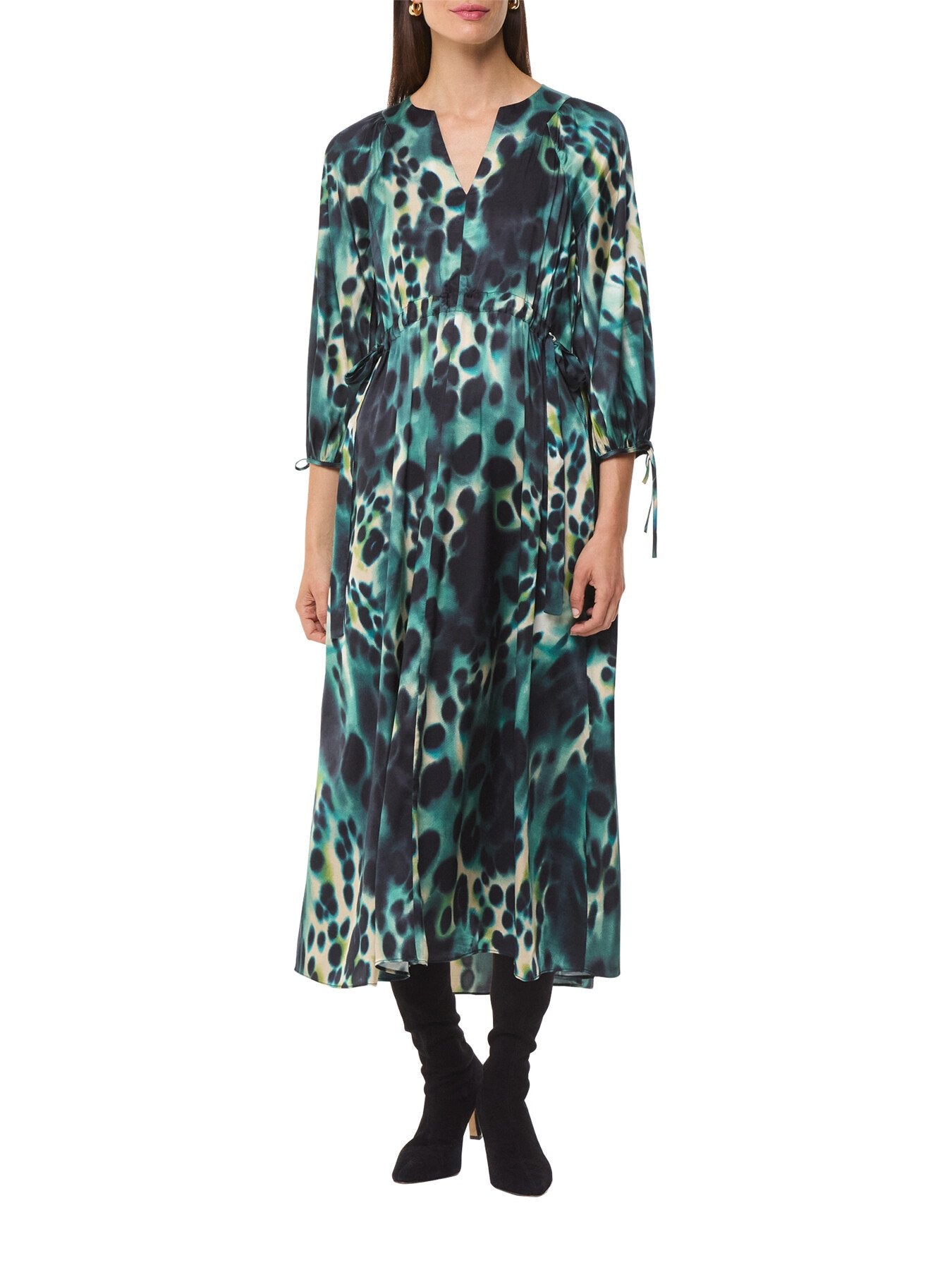 Misty Leopard Print Dress