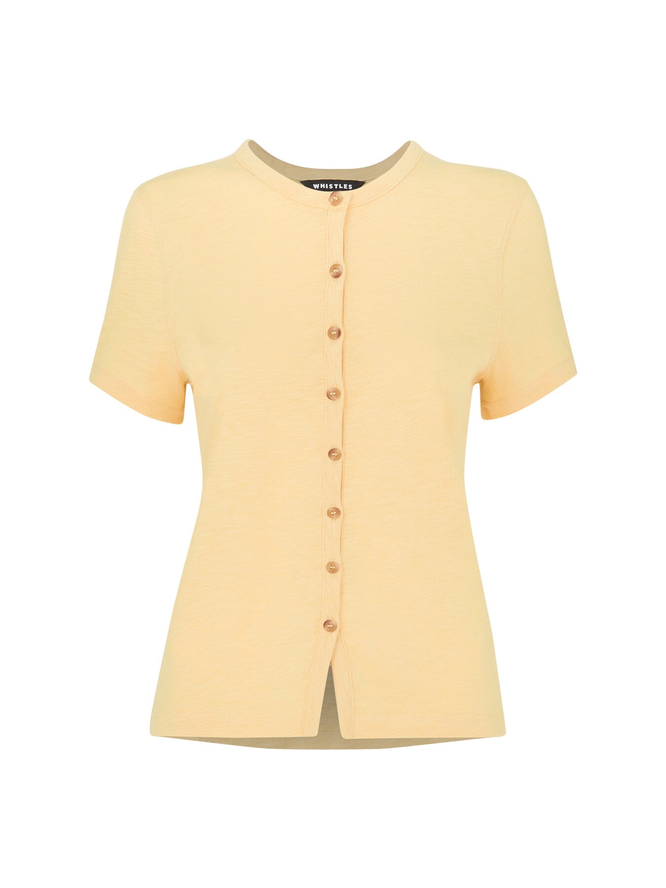 Isla Round Neck Button Tee