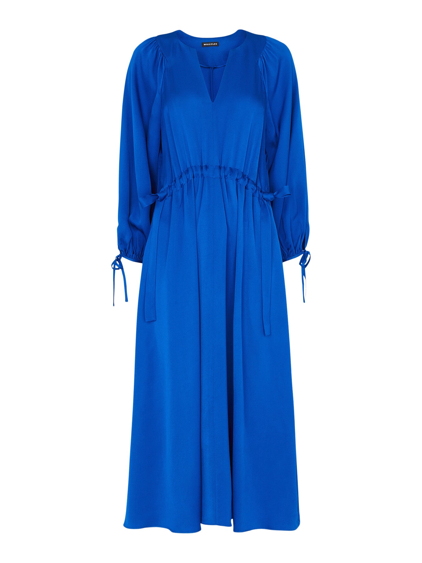 Molly Satin Ruched Dress