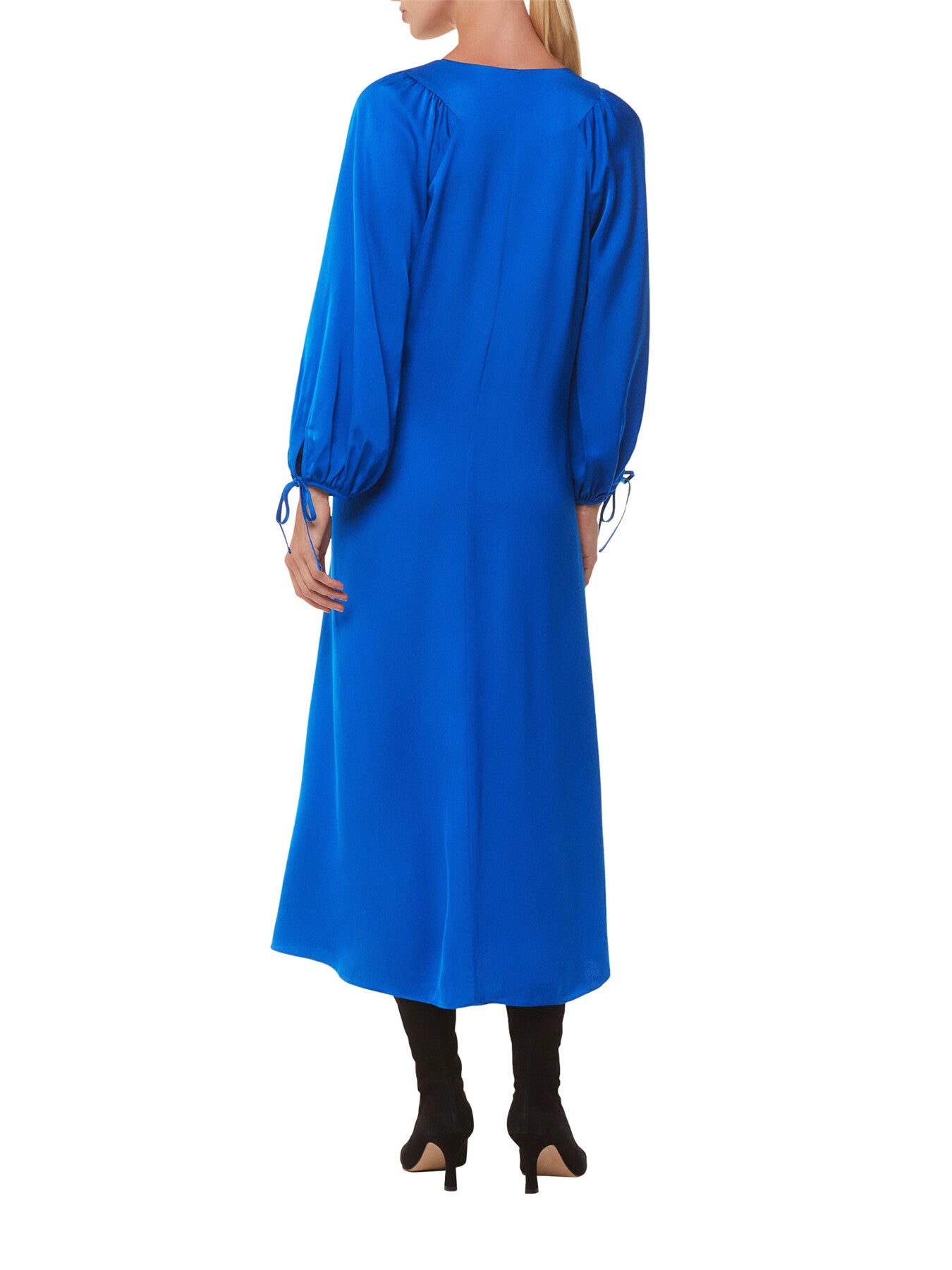 Molly Satin Ruched Dress