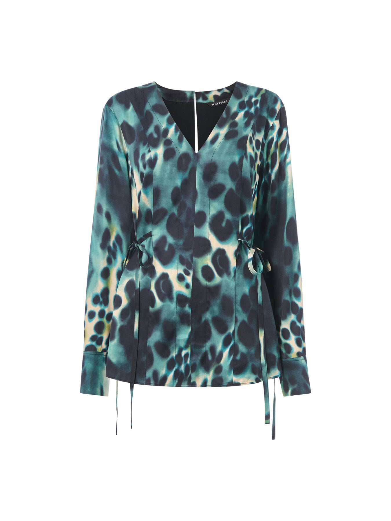 Misty Leopard V Neck Blouse