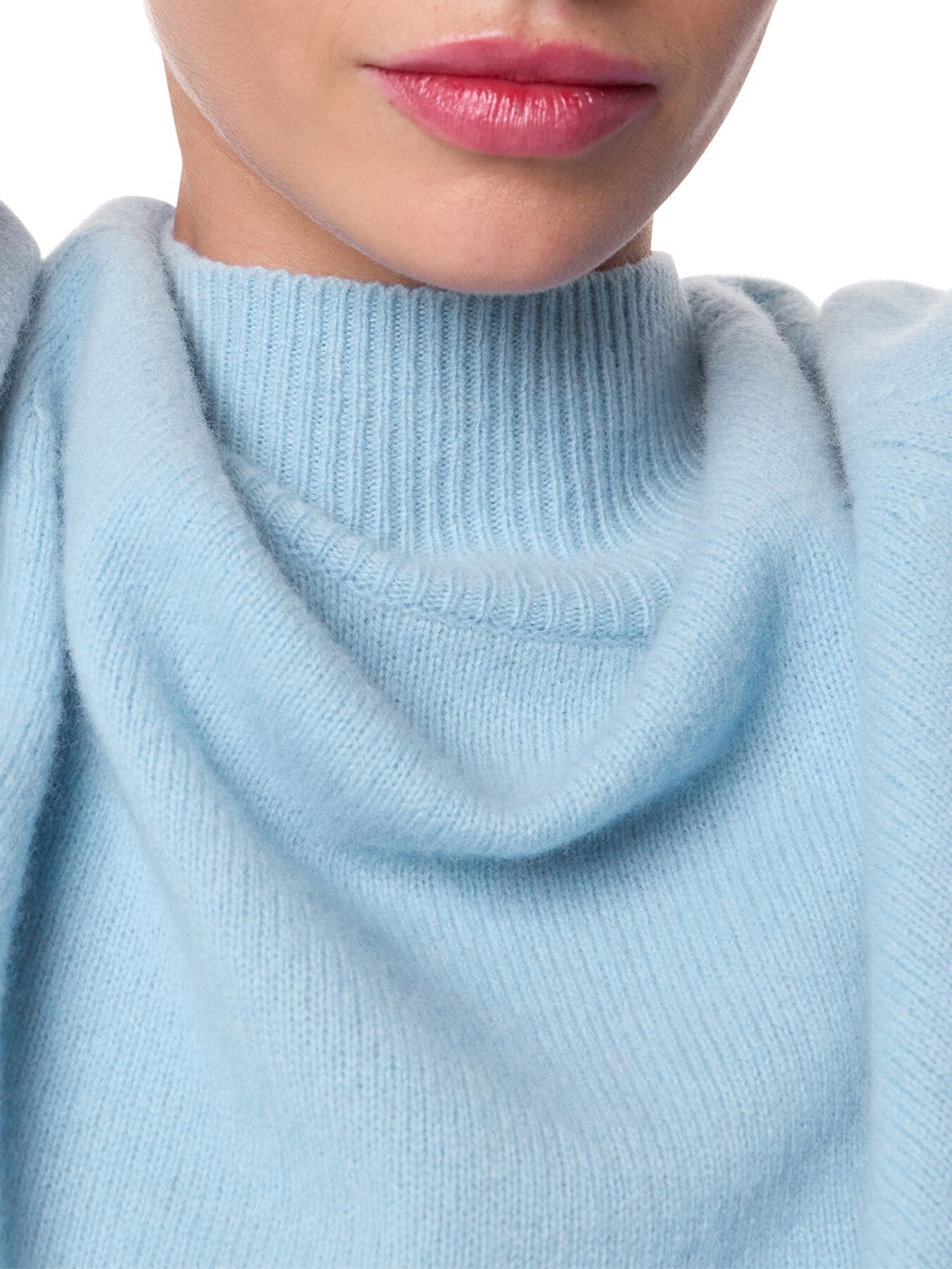 Wool Funnel Neck Knit