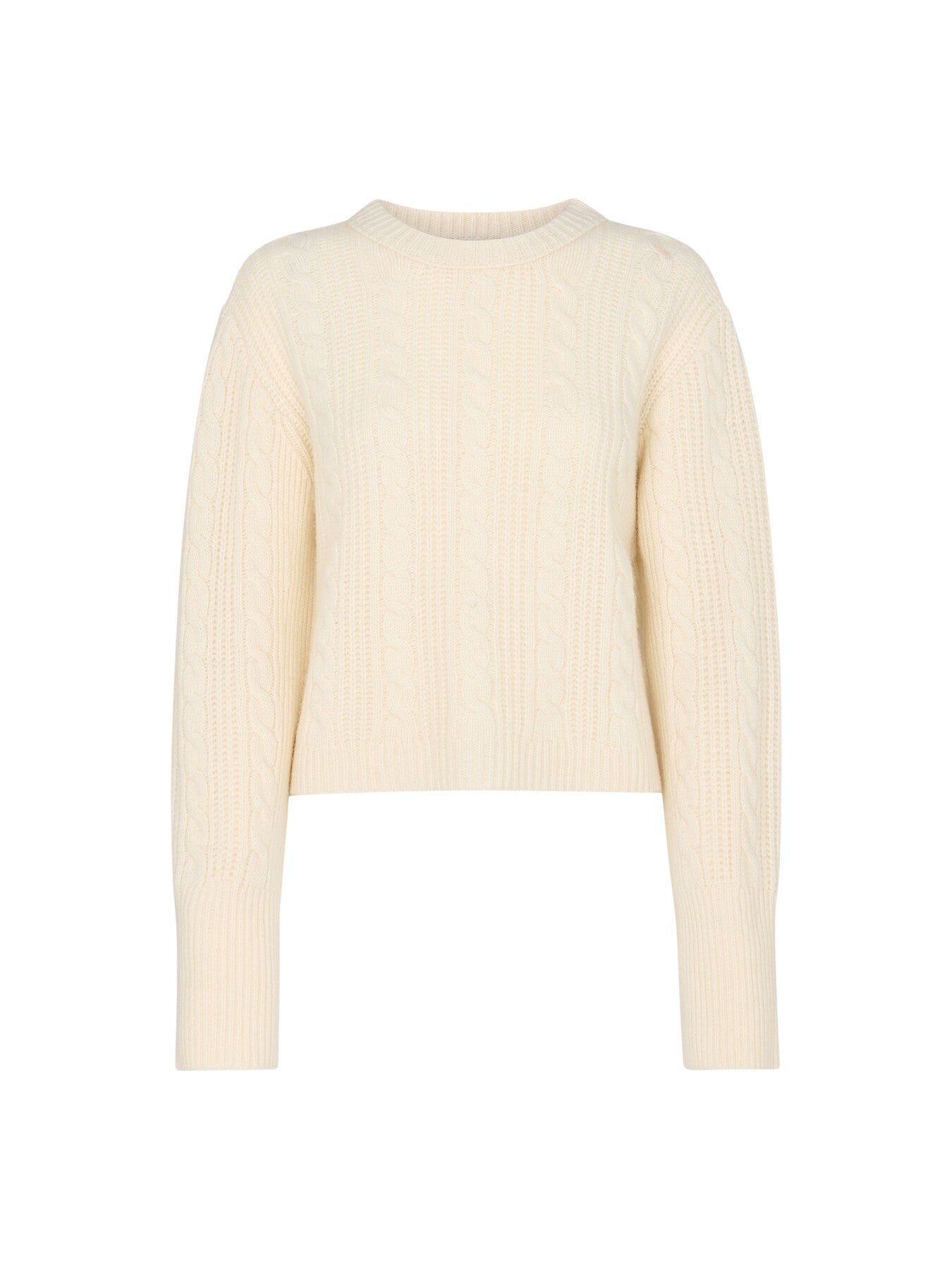 Cable Detail Crew Neck Knit