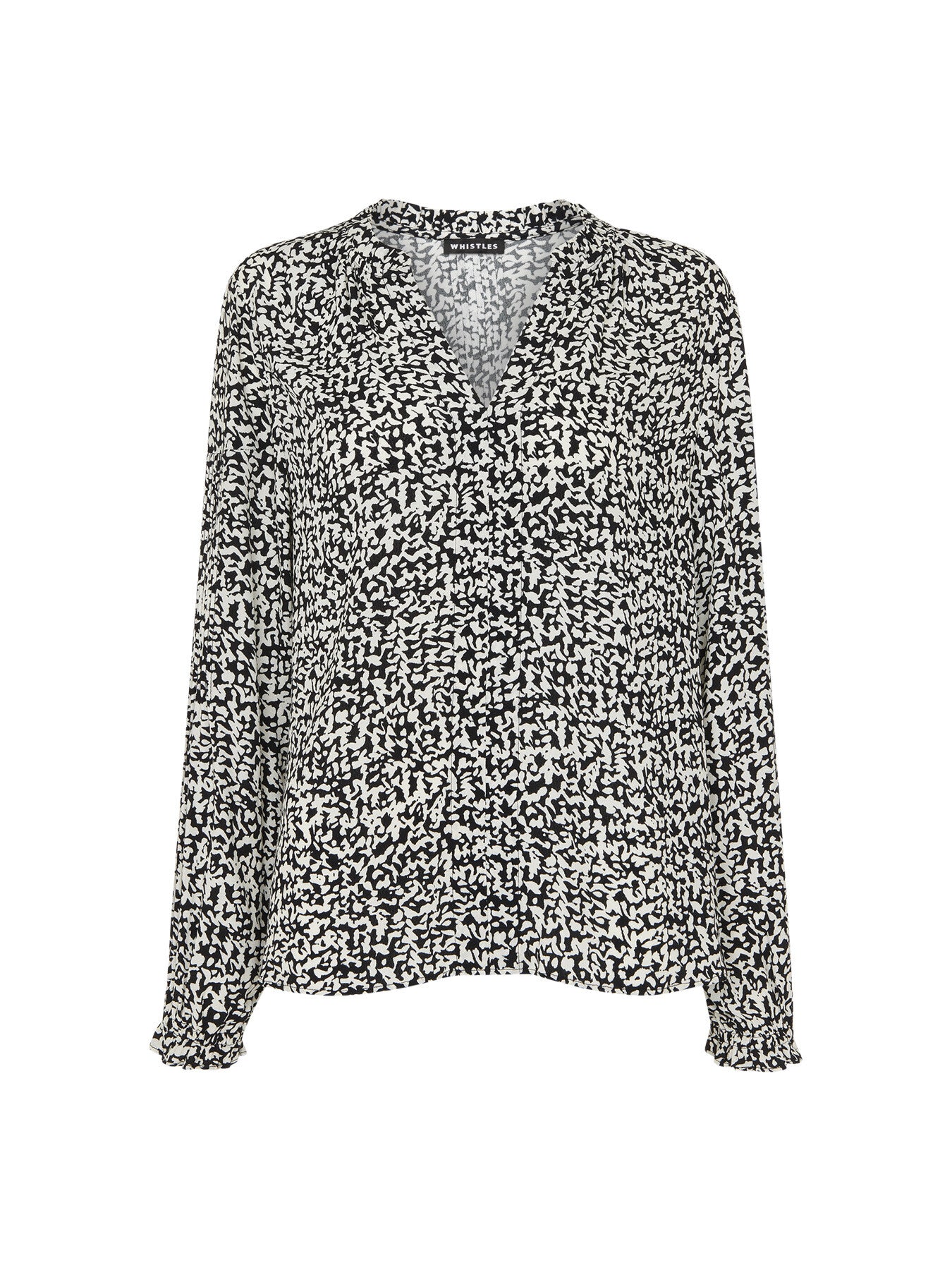 Scribble Print Blouse
