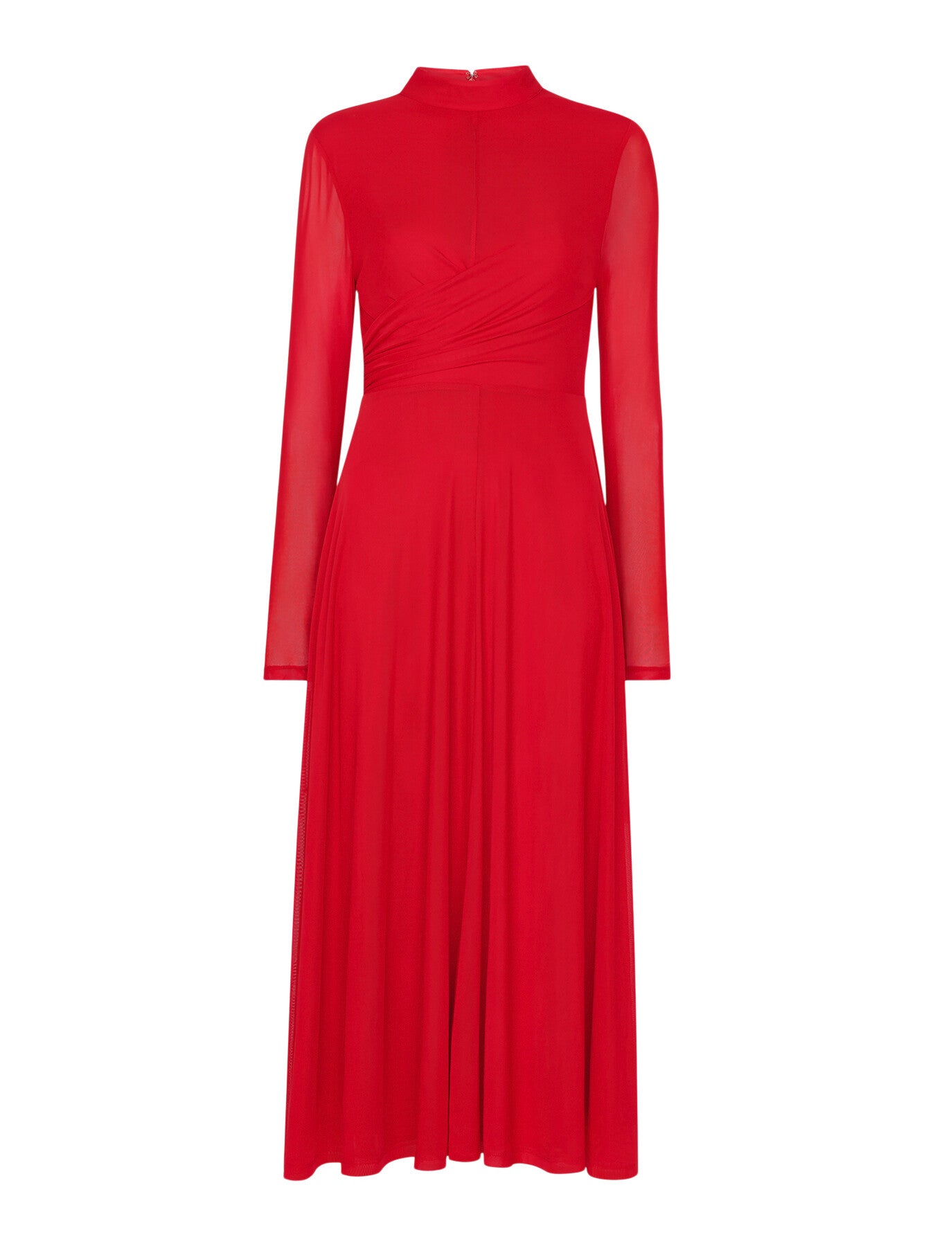 Arabella Ruched Mesh Dress