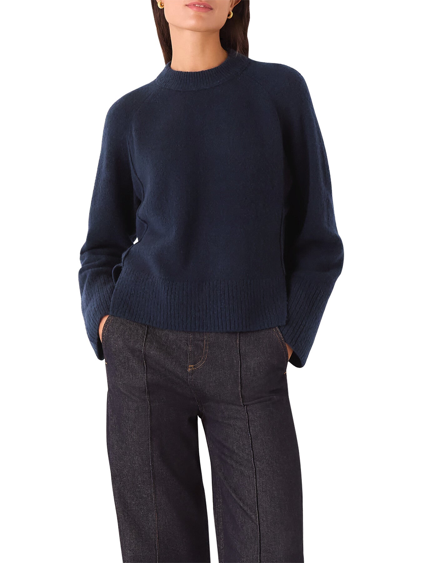 Wool Mix Side Split Knit
