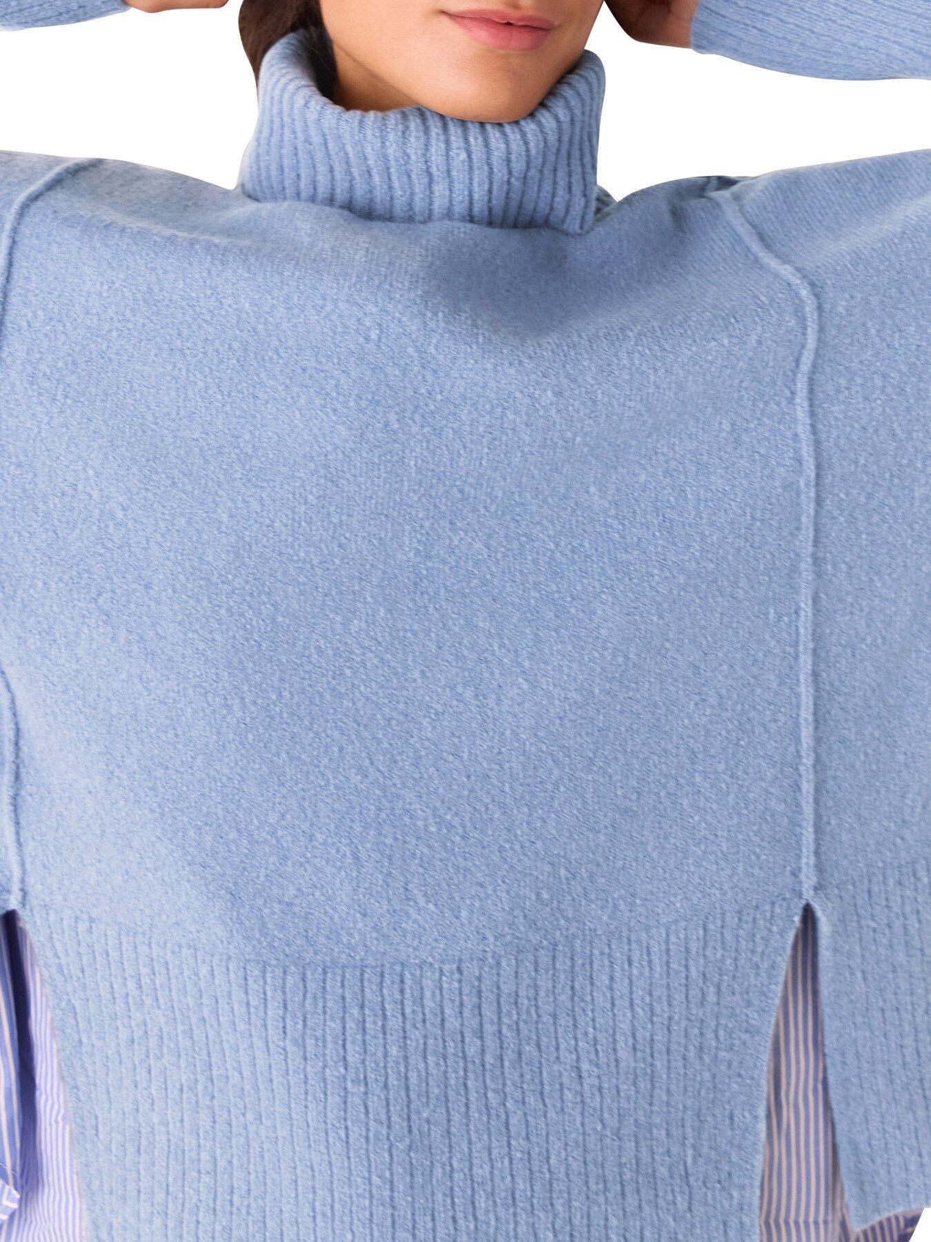 Wool Mix Roll Neck Knit