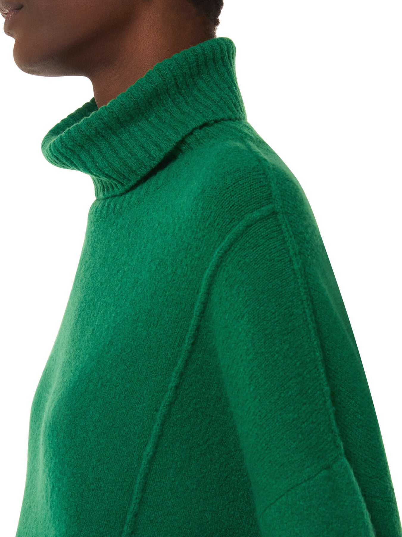 Wool Mix Roll Neck Knit
