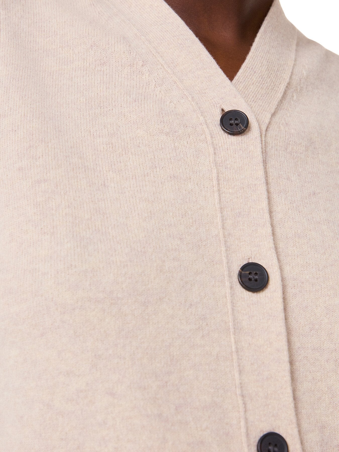 Wool V Neck Button Front Tank