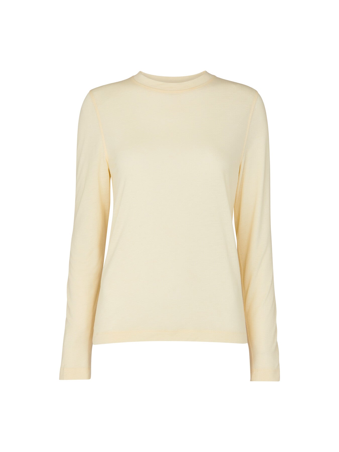 Wool Blend Crew Neck Top