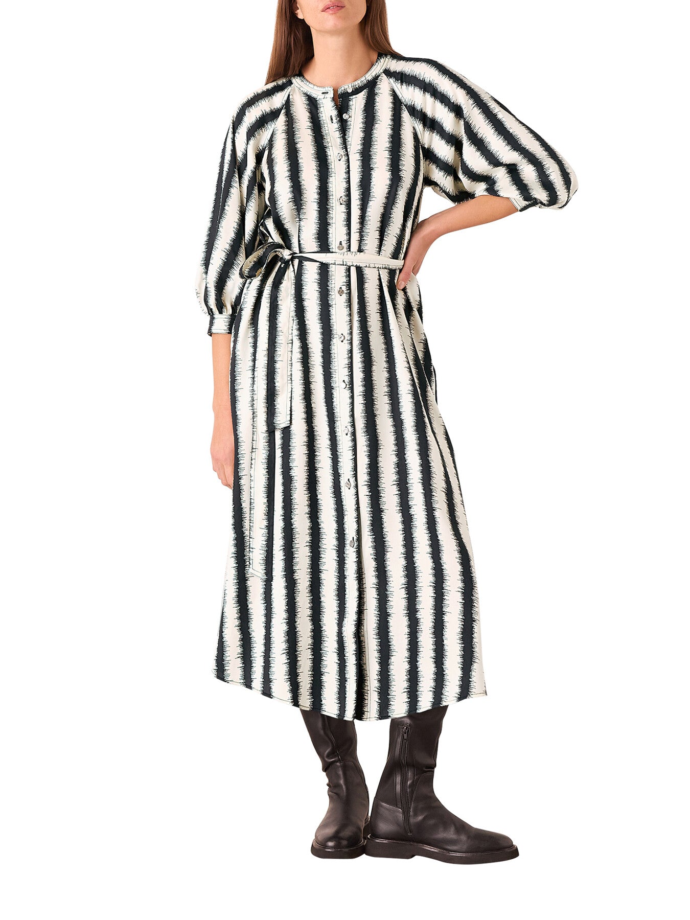 Hazy Stripe Mabel Dress