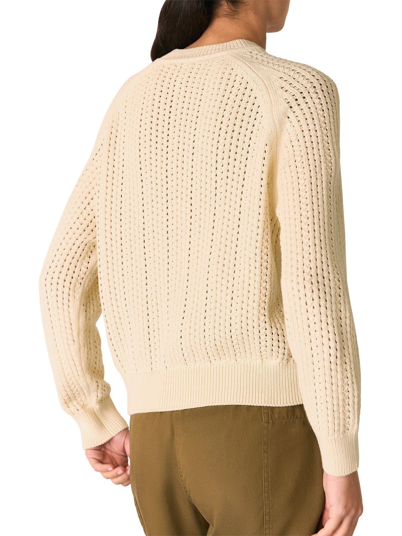 Pointelle Crew Neck Knit