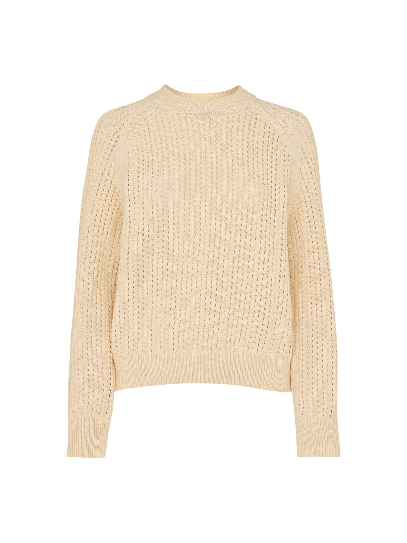 Pointelle Crew Neck Knit