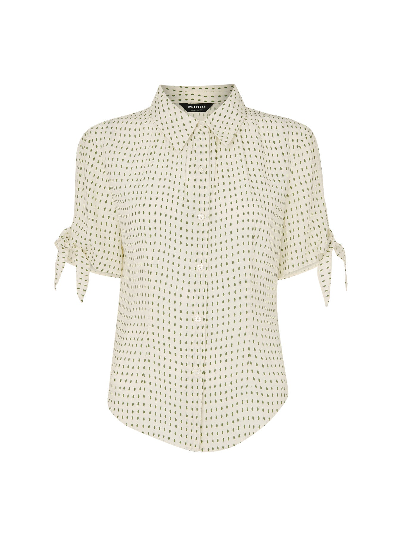Oval Spot Tie Sleeve Shirt