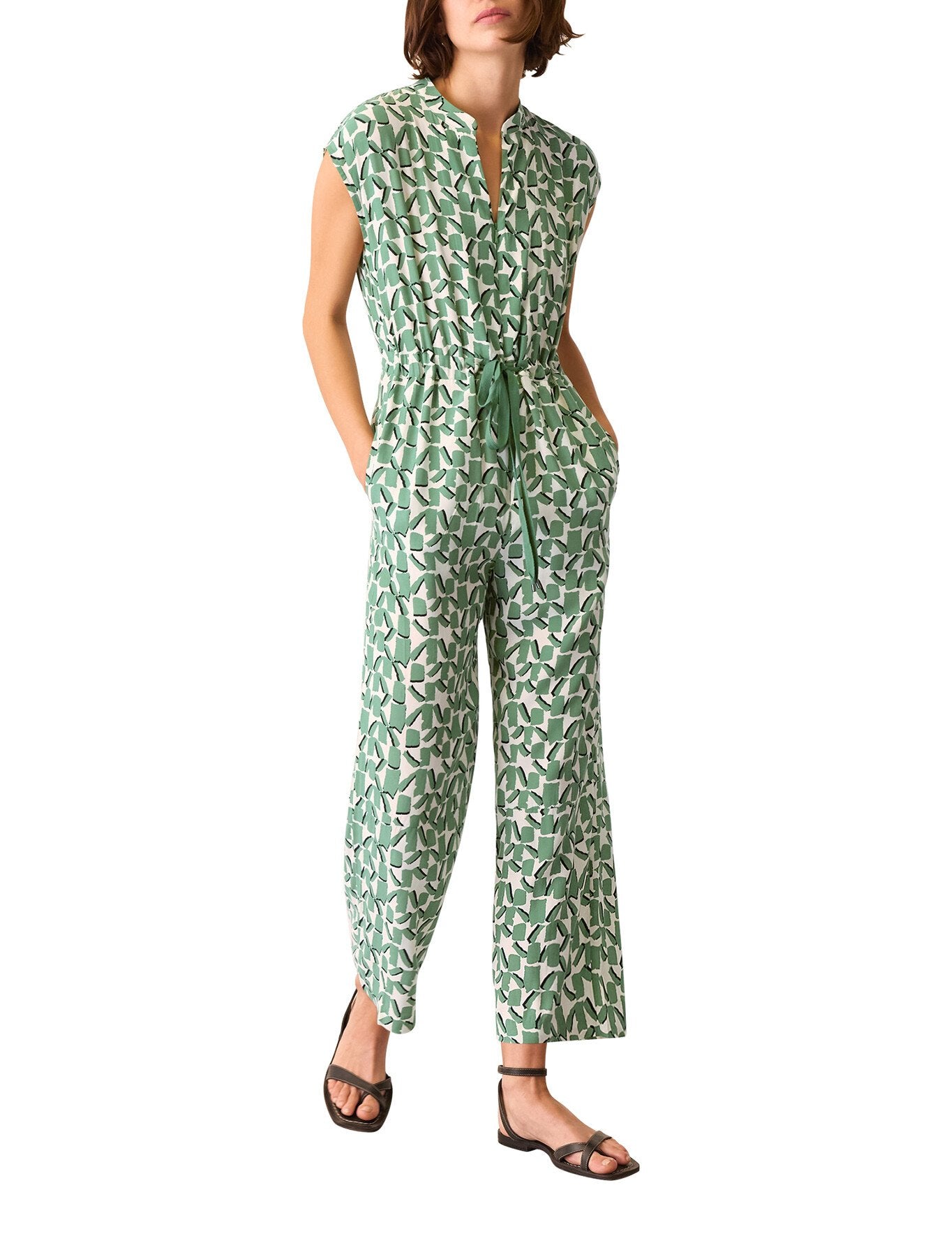 Abstract Squares Jumpsuit