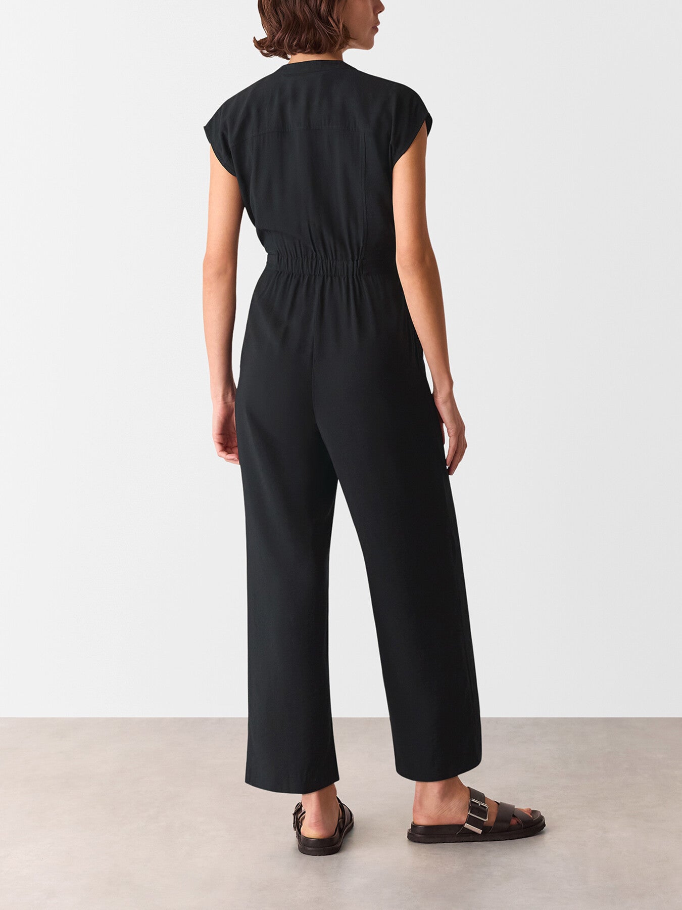 Sleeveless Drawstring Jumpsuit