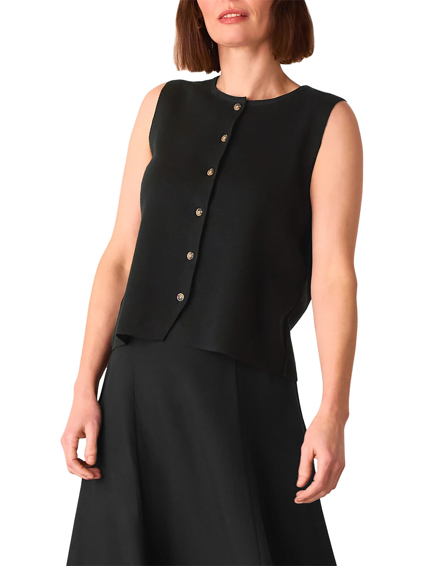 Lucy Button Front Knit Tank