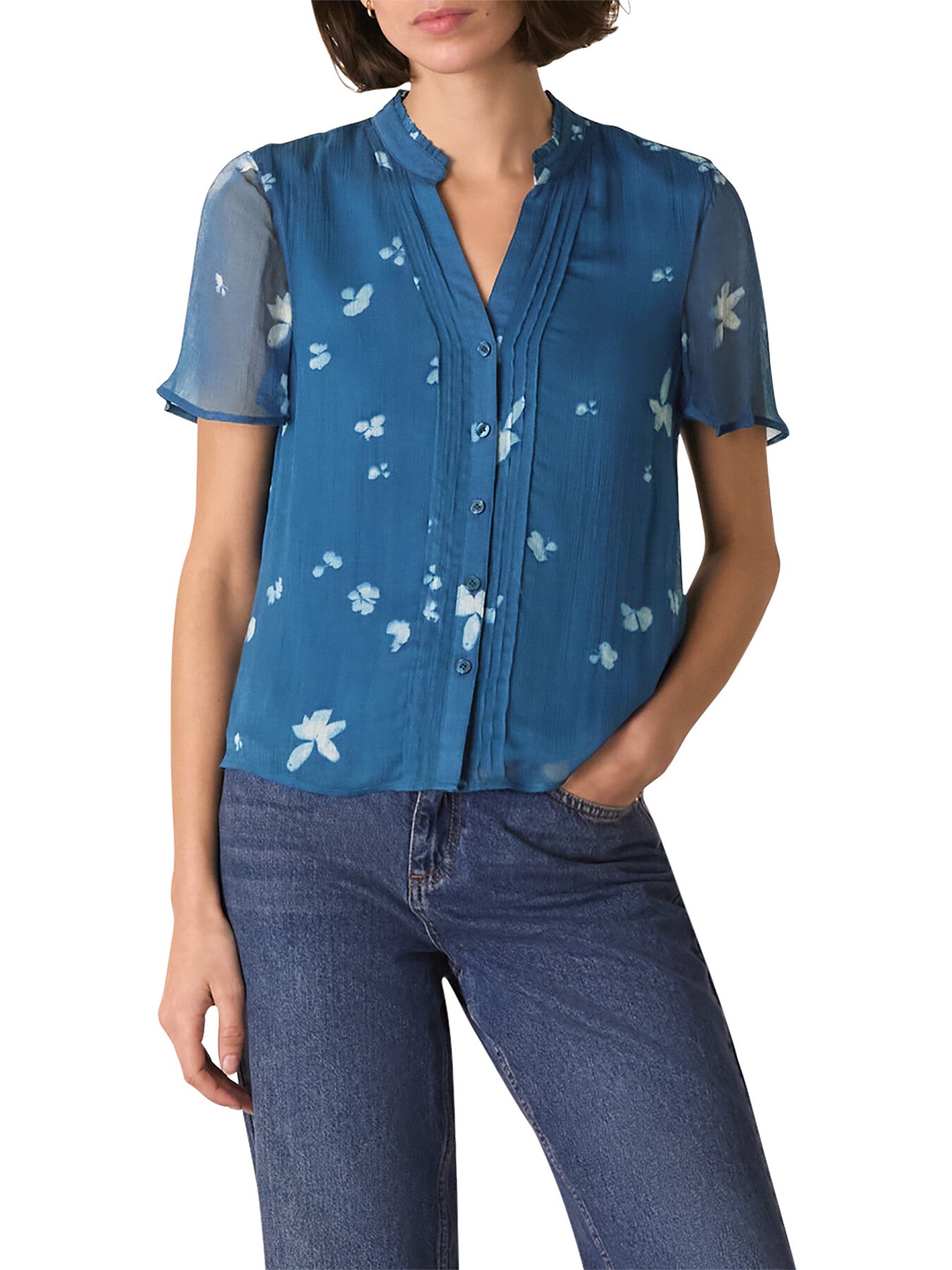 Sun Bleached Floral Blouse