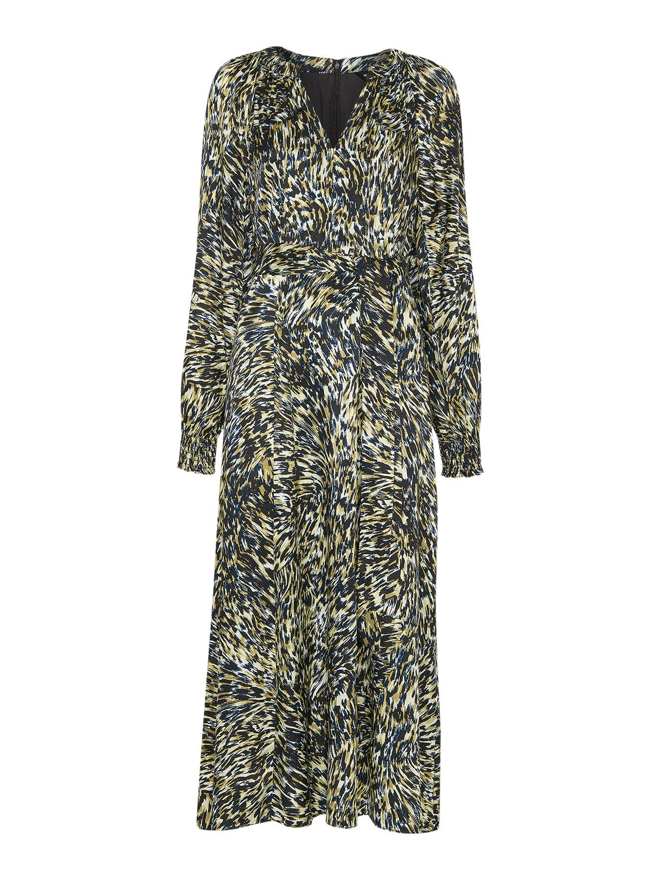 Leopard Swirl Midi Dress