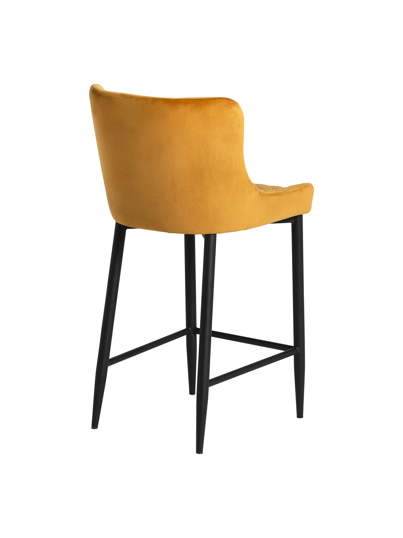 Rivington Golden Velvet Quilted Counter Stool