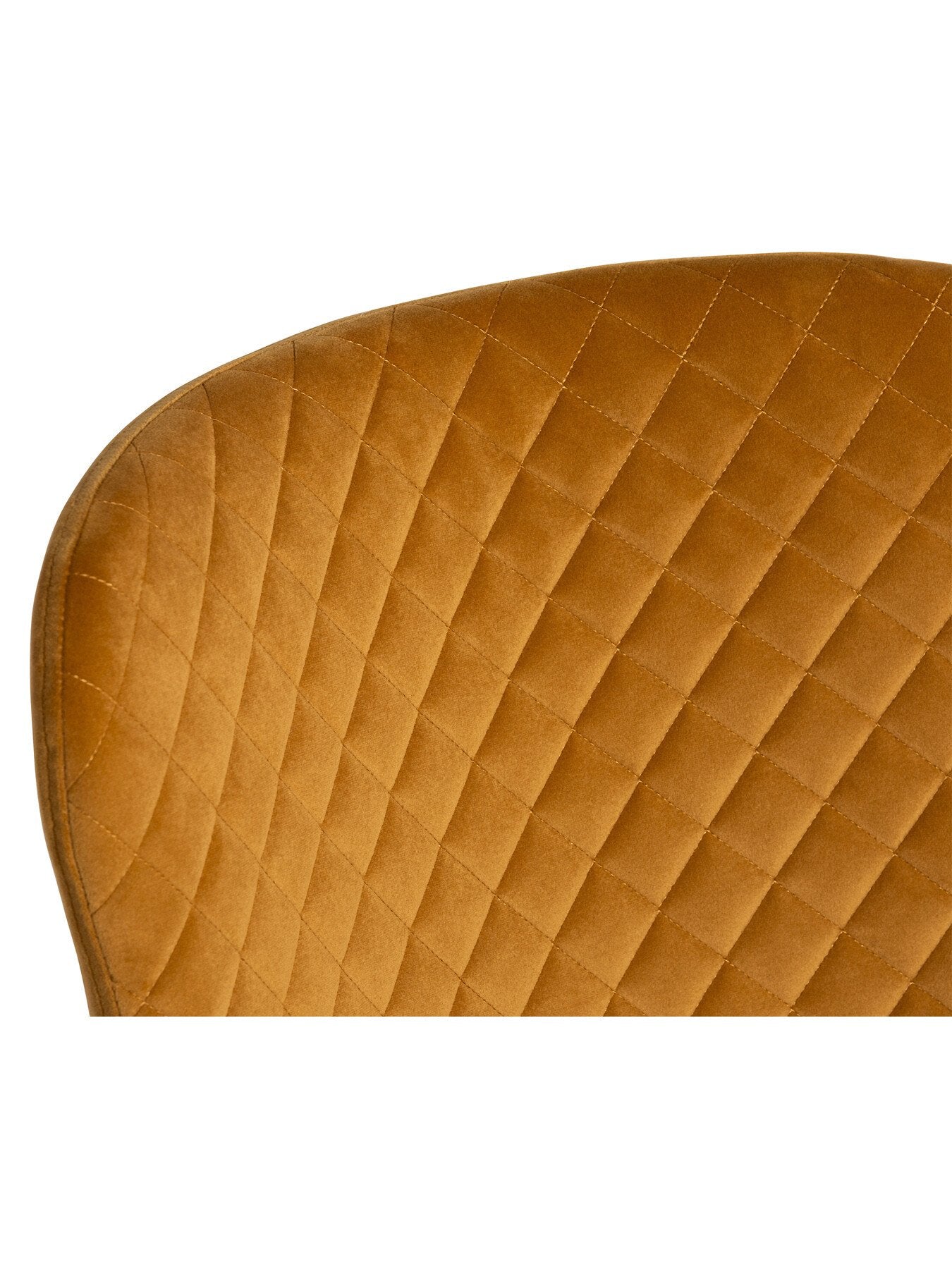 Rivington Golden Velvet Quilted Dining Chair