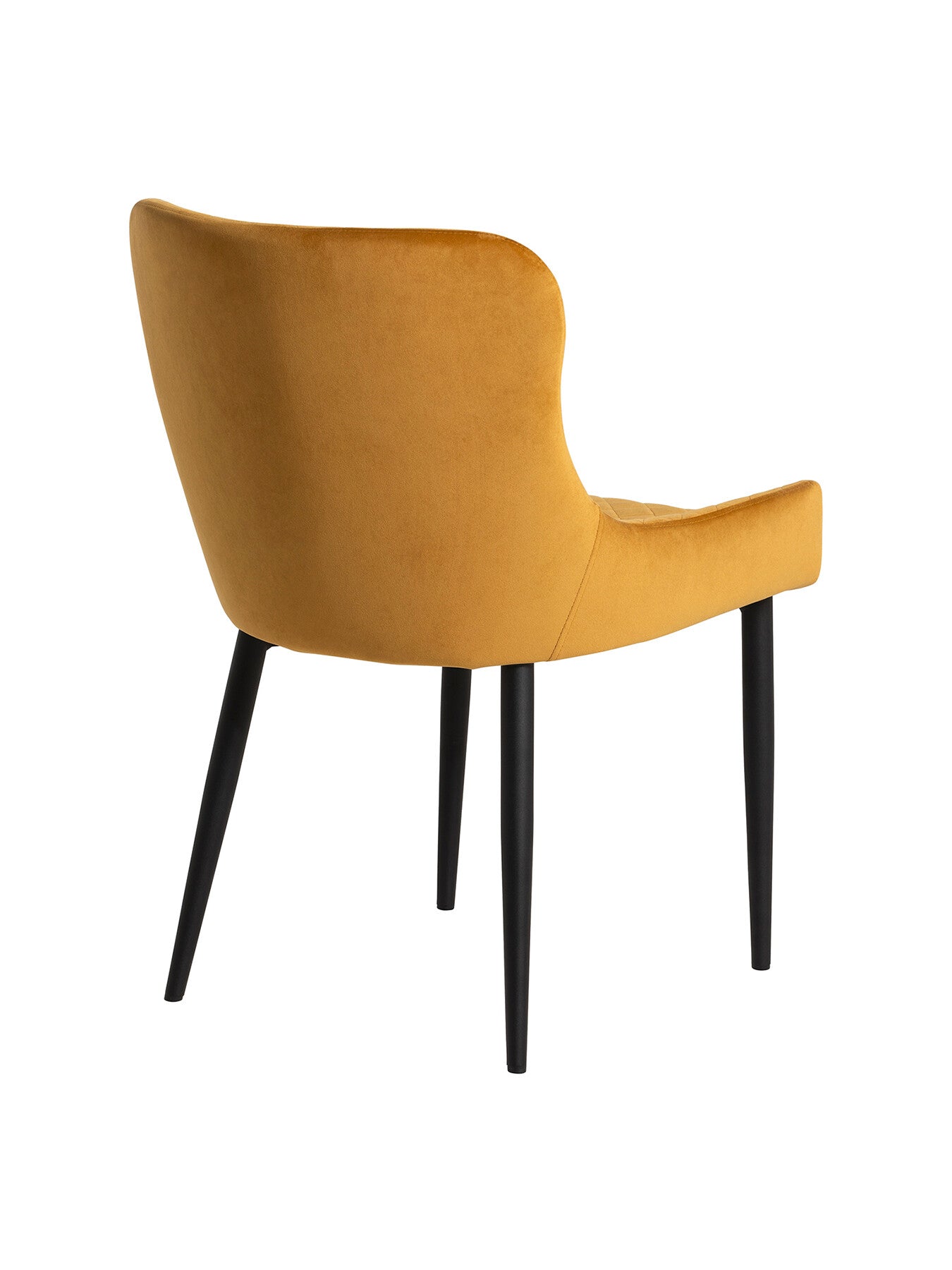 Rivington Golden Velvet Quilted Dining Chair