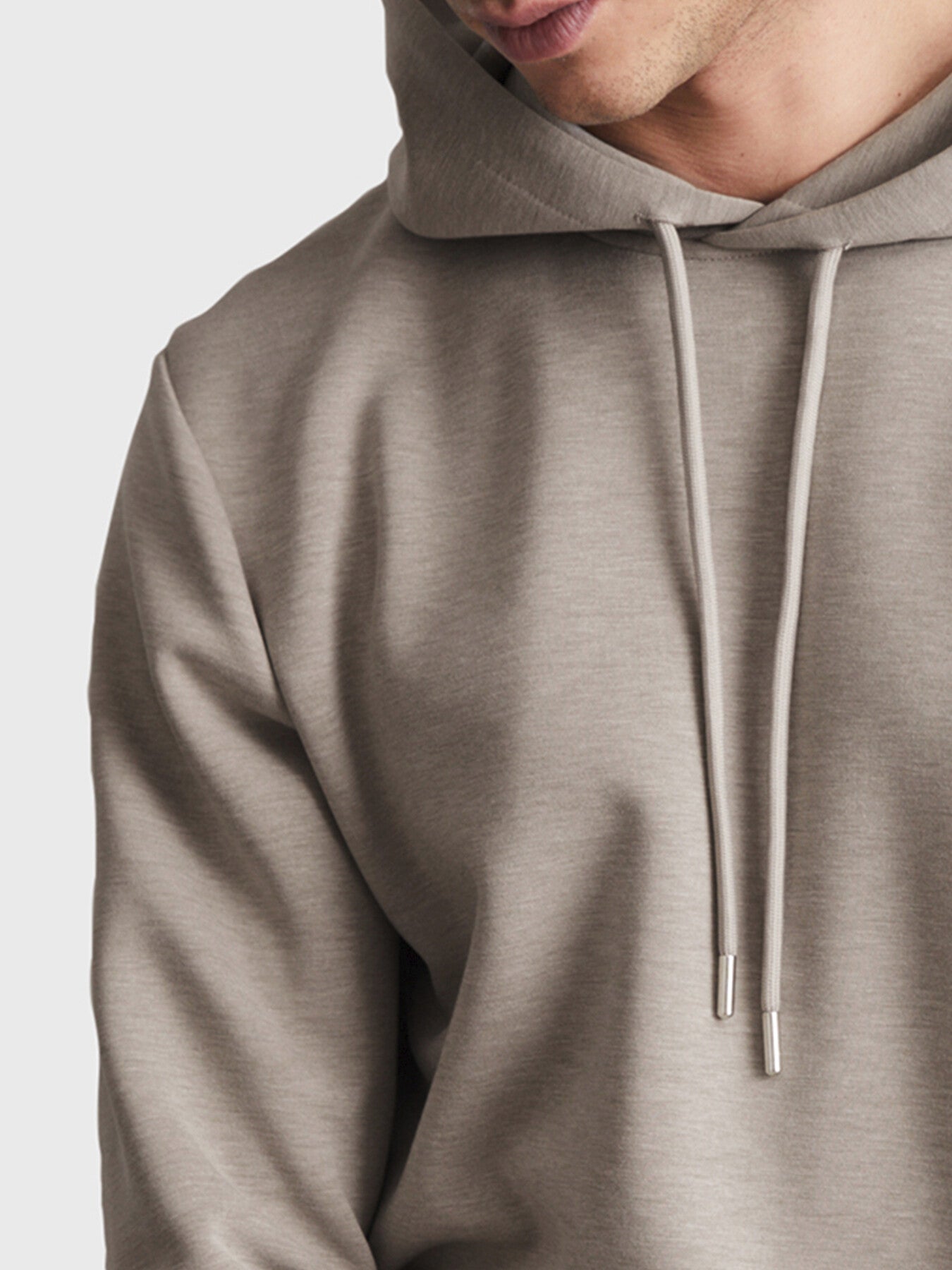 Fabien Interlock Jersey Drawstring Hoodie