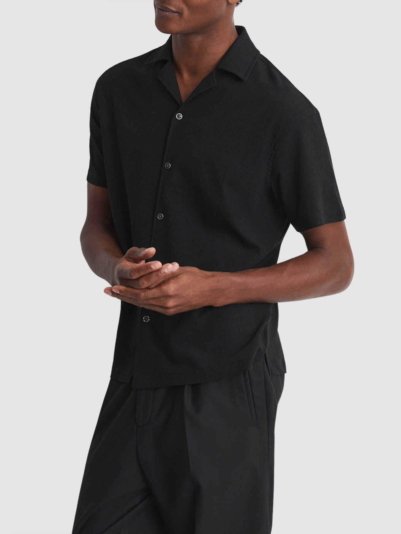Hunt Textured Cuban Collar Shirt