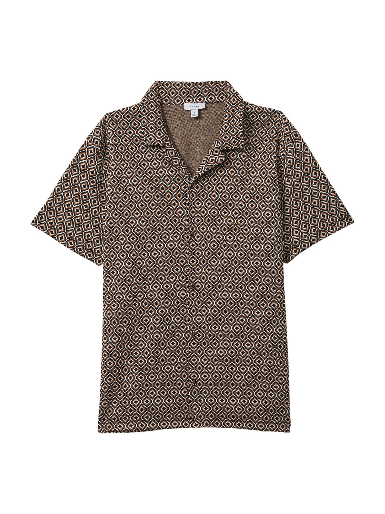 Grove Jacquard Cuban Collar Shirt