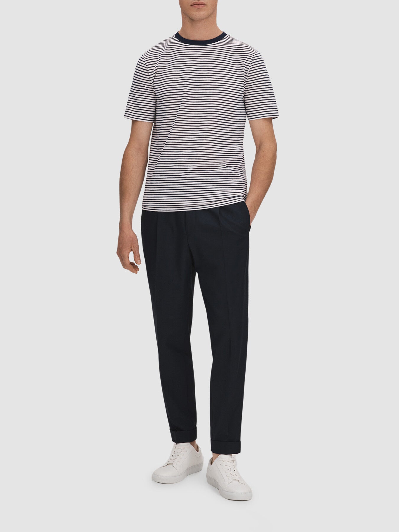 Keats Striped Crew Neck T-Shirt