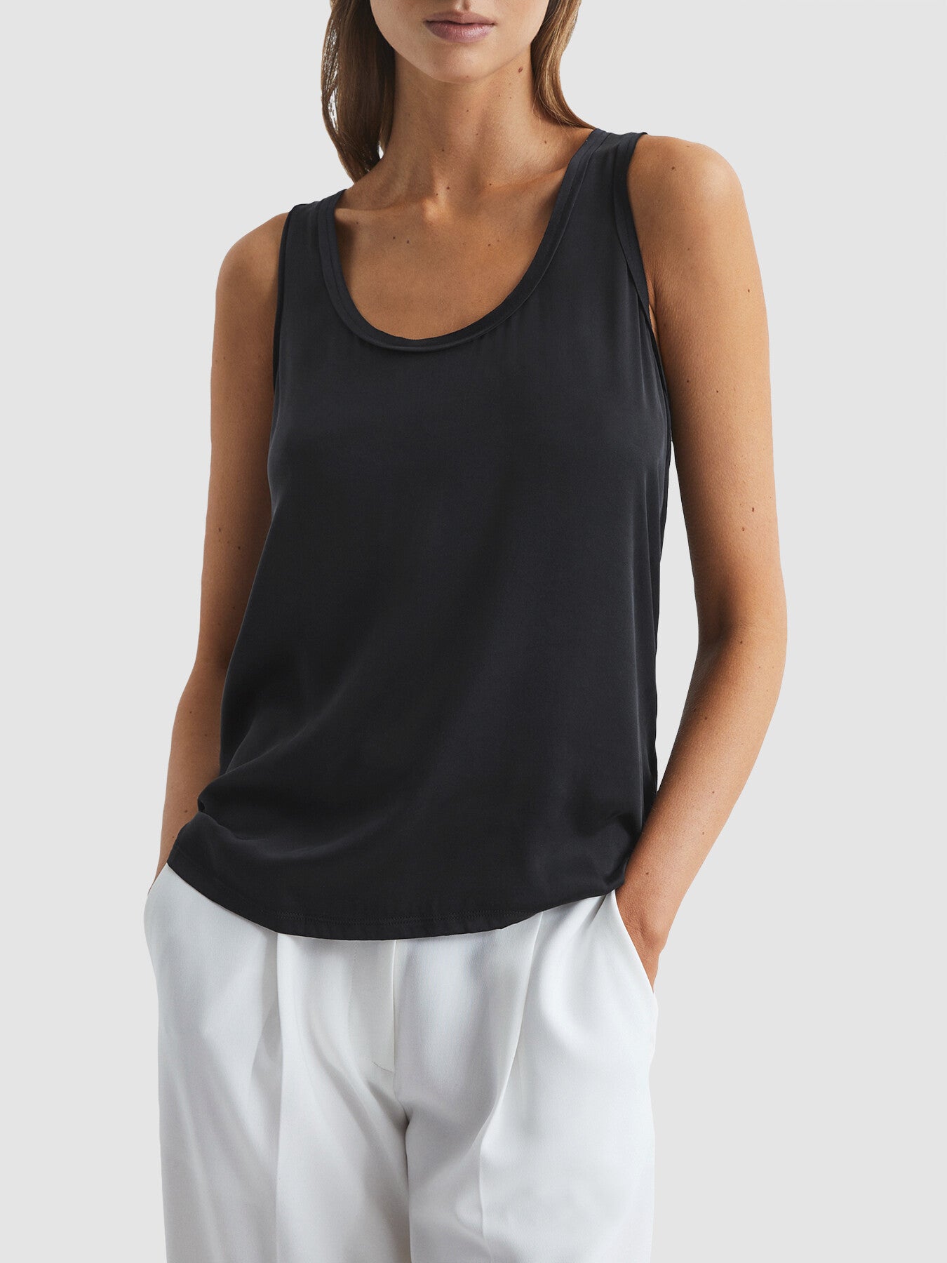 Riley Silk Front Vest
