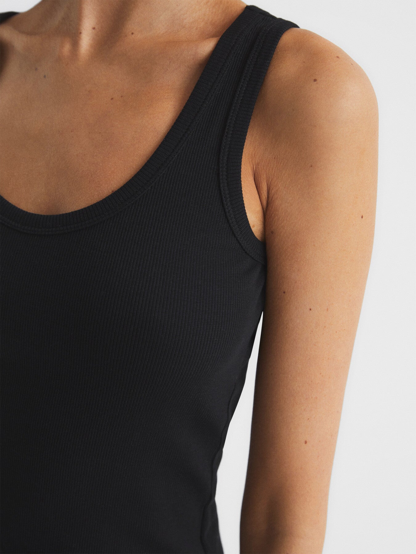 Violet Scoop Neck Jersey Vest Top