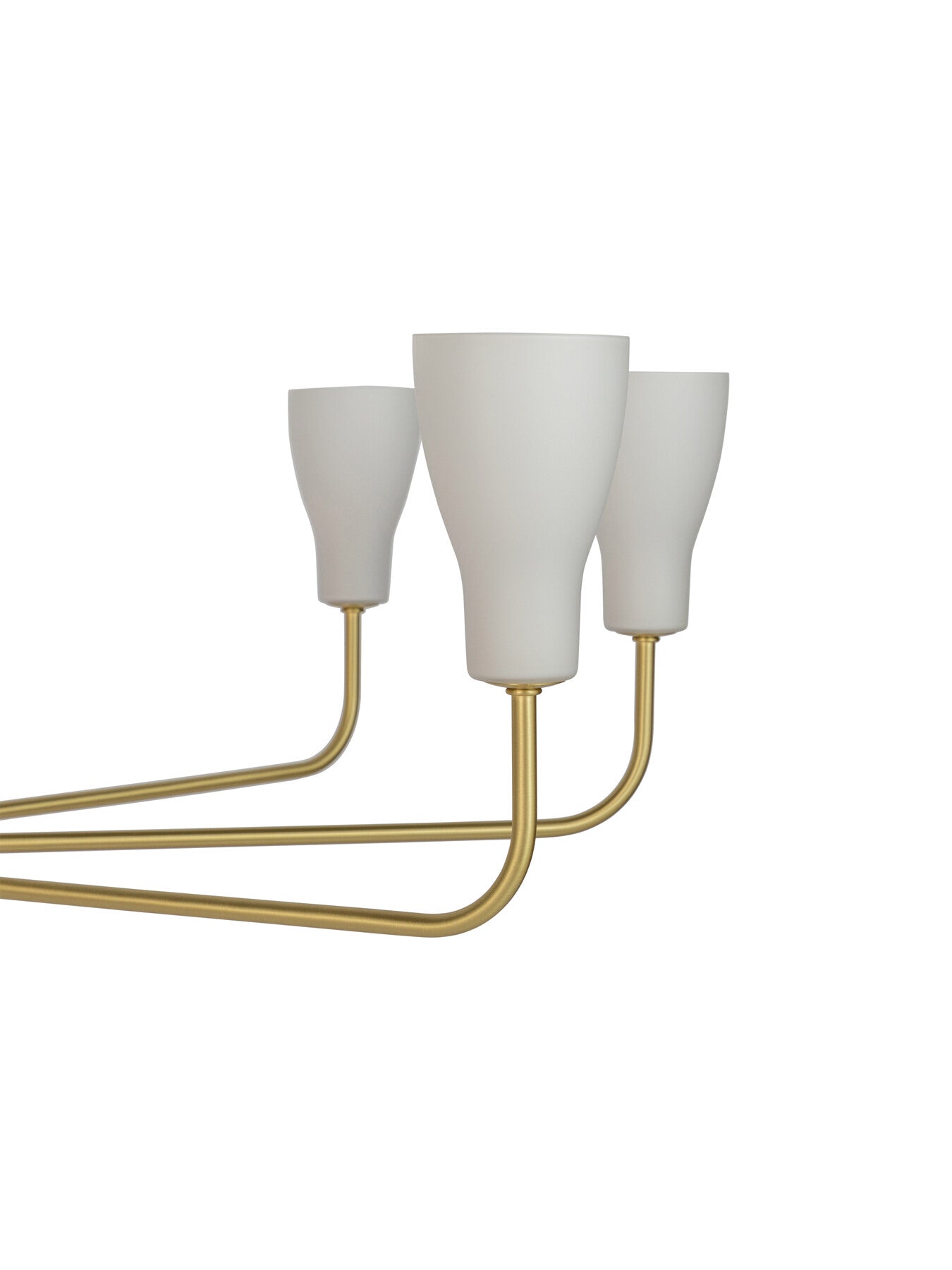 Ophelia 8 Arm Chandelier Brushed Brass