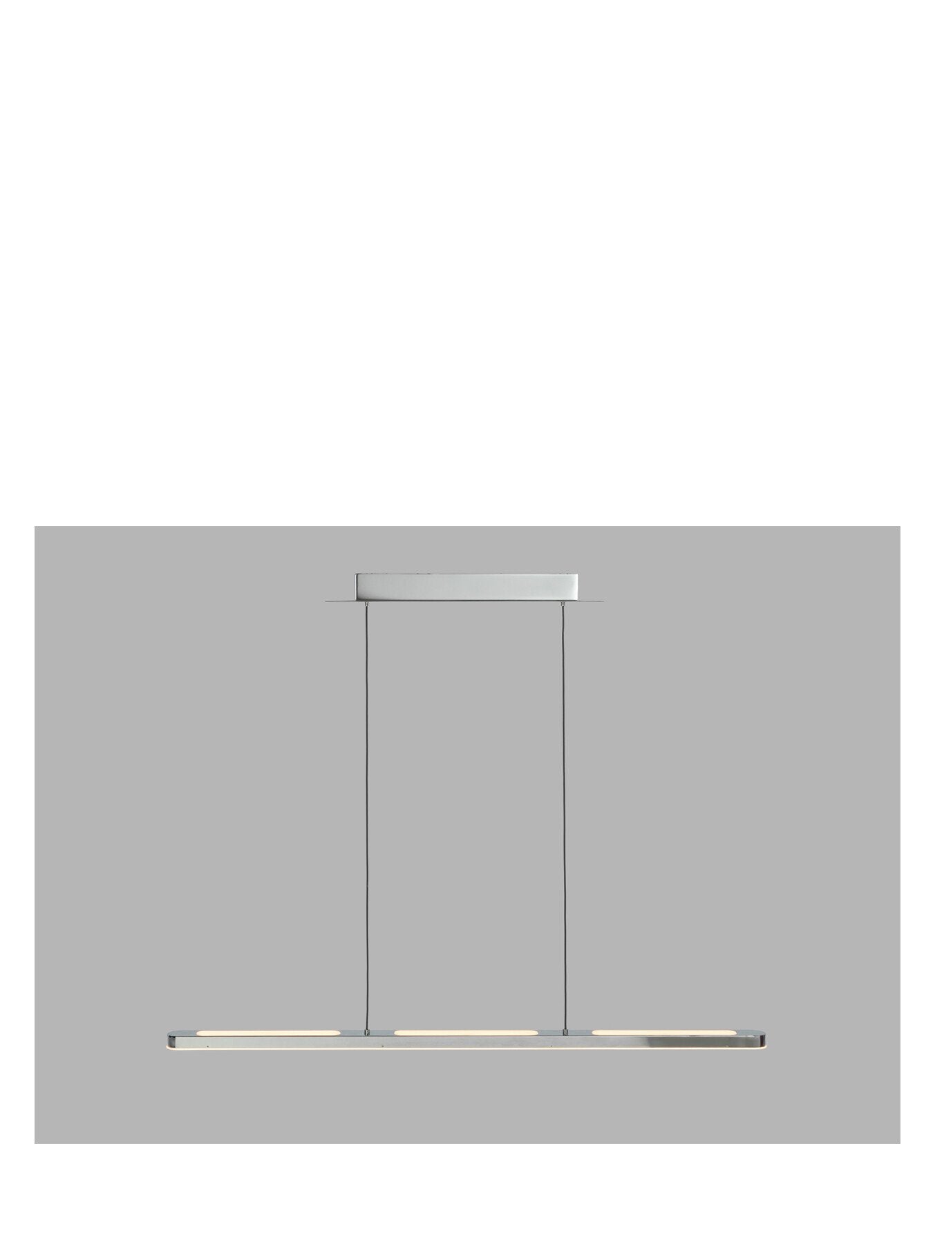 Linear LED Ceiling Pendant Mirror Chrome