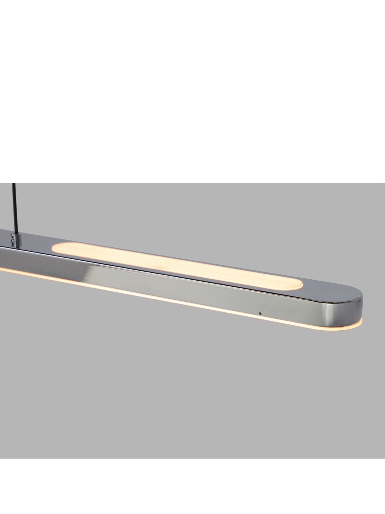 Linear LED Ceiling Pendant Mirror Chrome