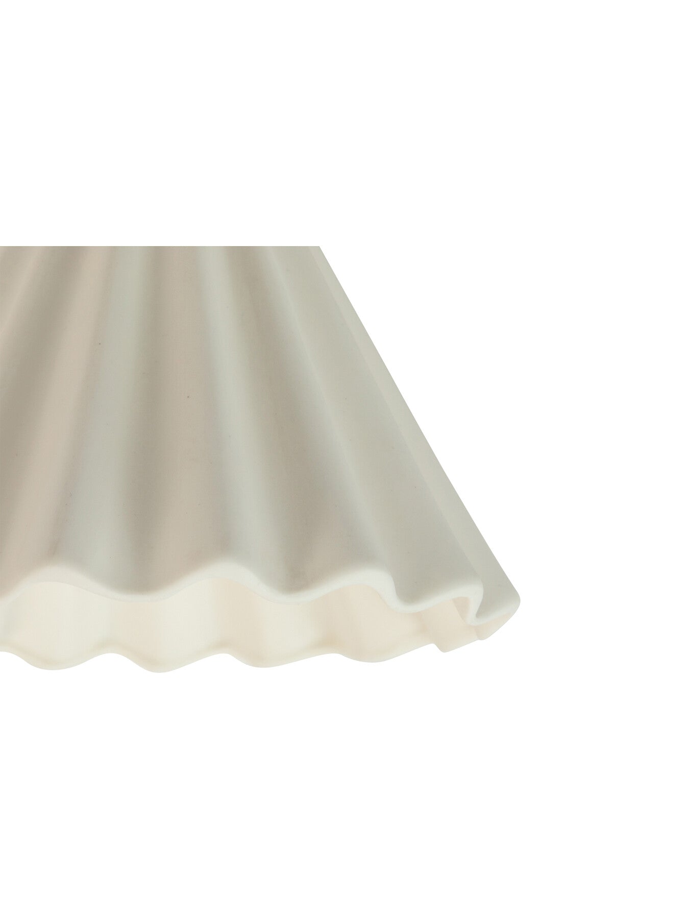 Monroe Porcelain Pendant Small White/Brushed Gold