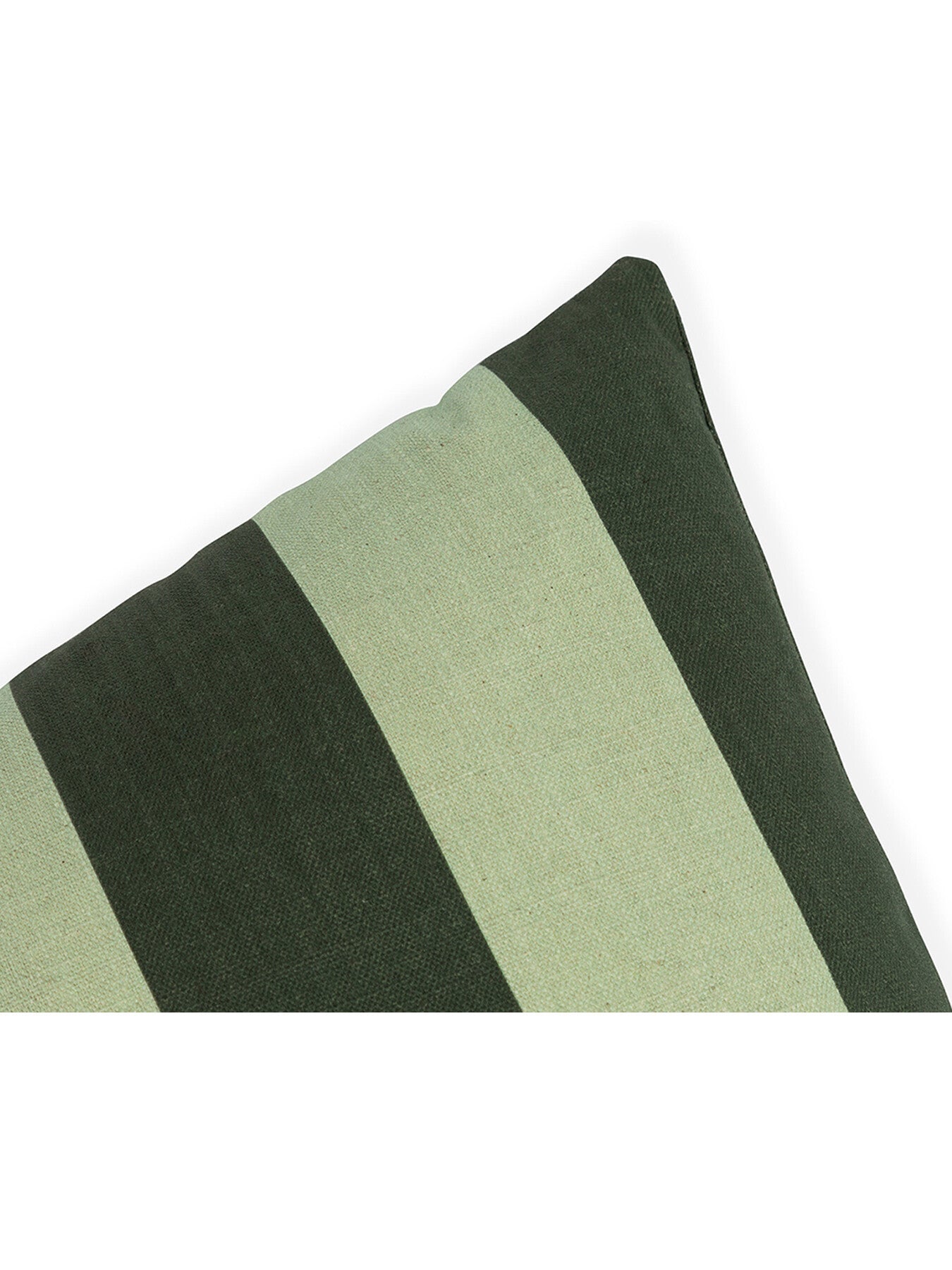 Cabana Stripe Green and Mint Cushion 43 x 43cm