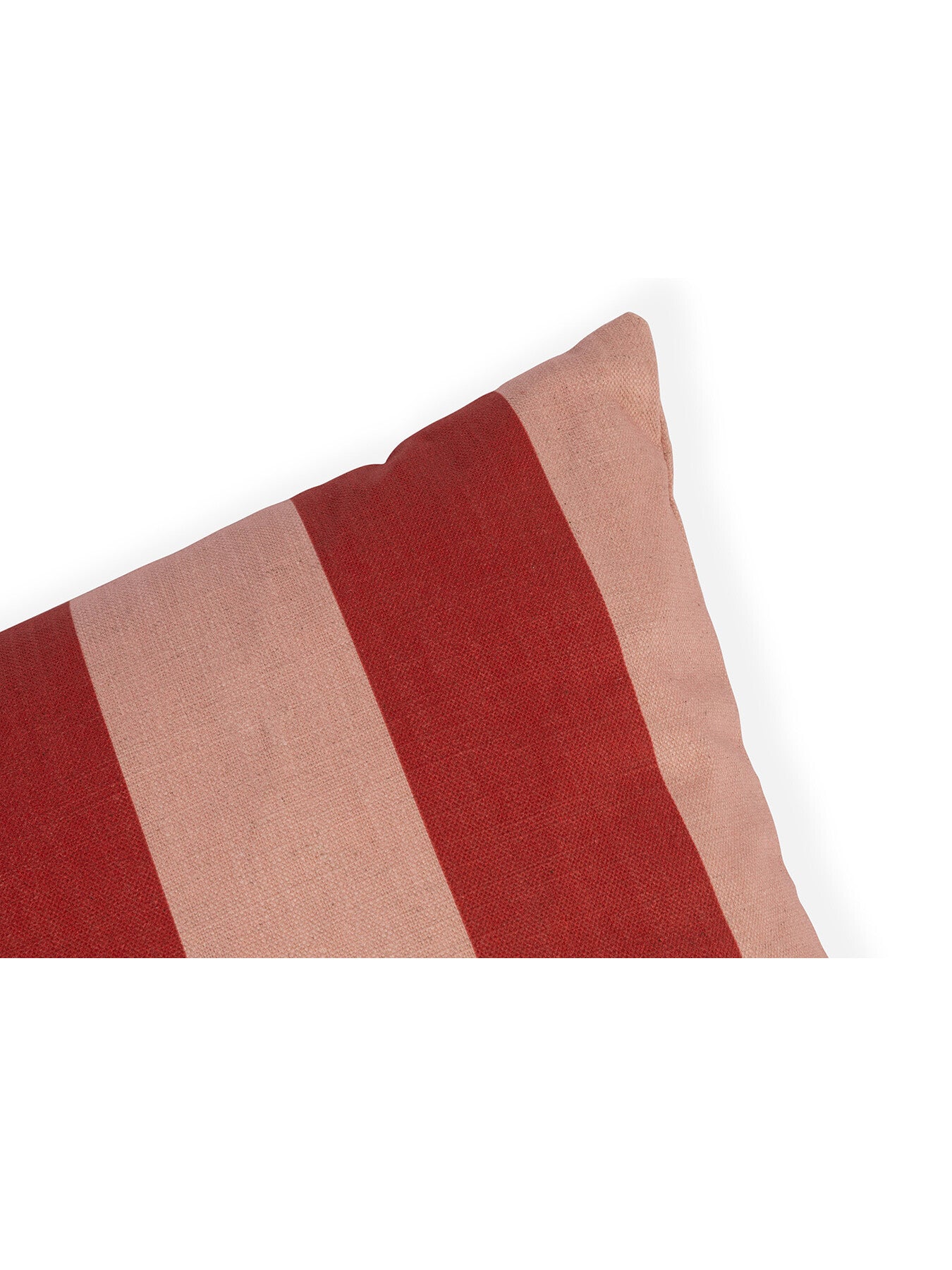 Cabana Stripe Red and Pink Cushion 55 x 32cm