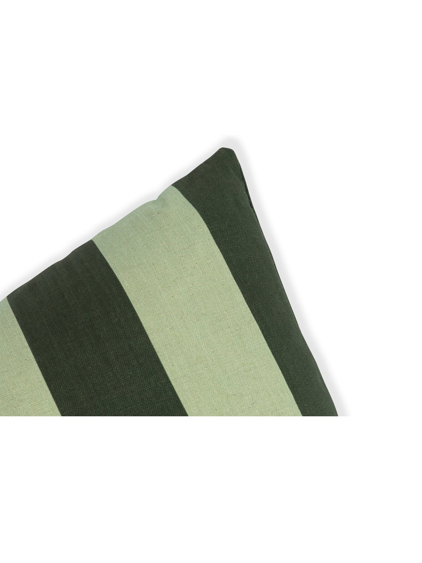 Cabana Stripe Green and Mint Cushion 55 x 32cm