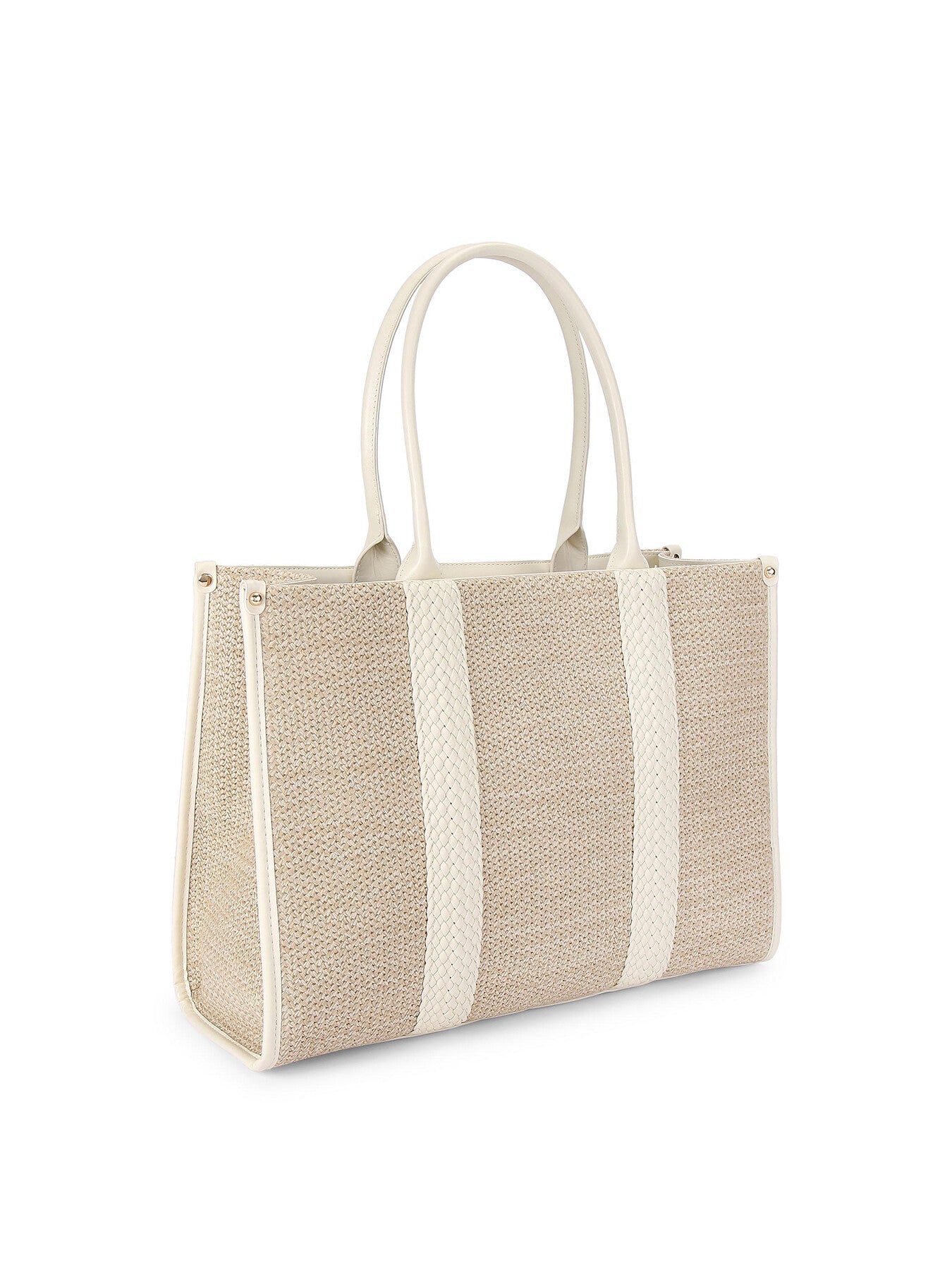 TWISTED RAFFIA TOTE