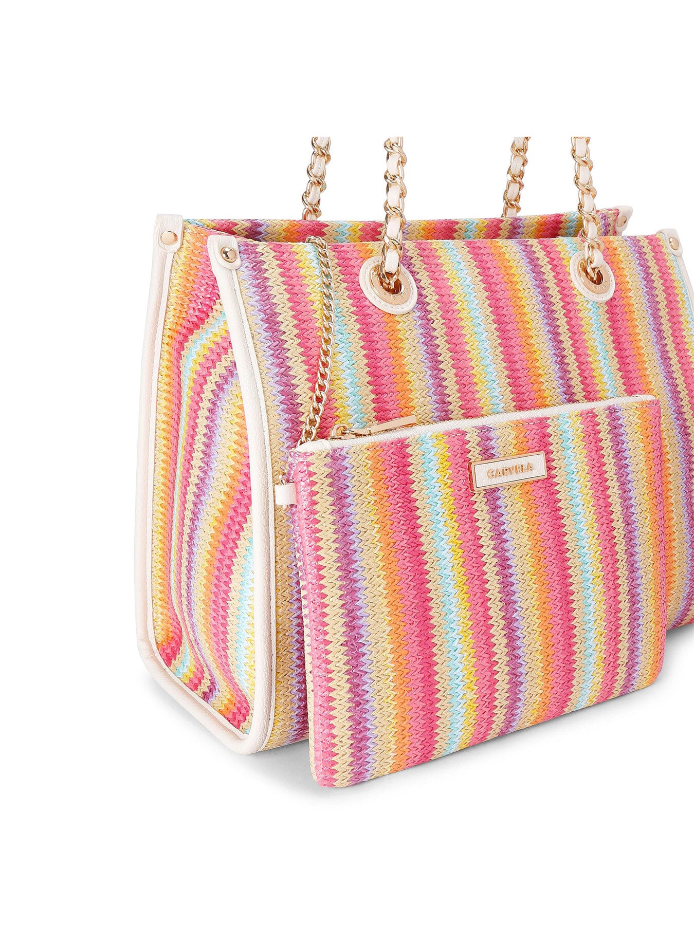 LEILA RAFFIA TOTE