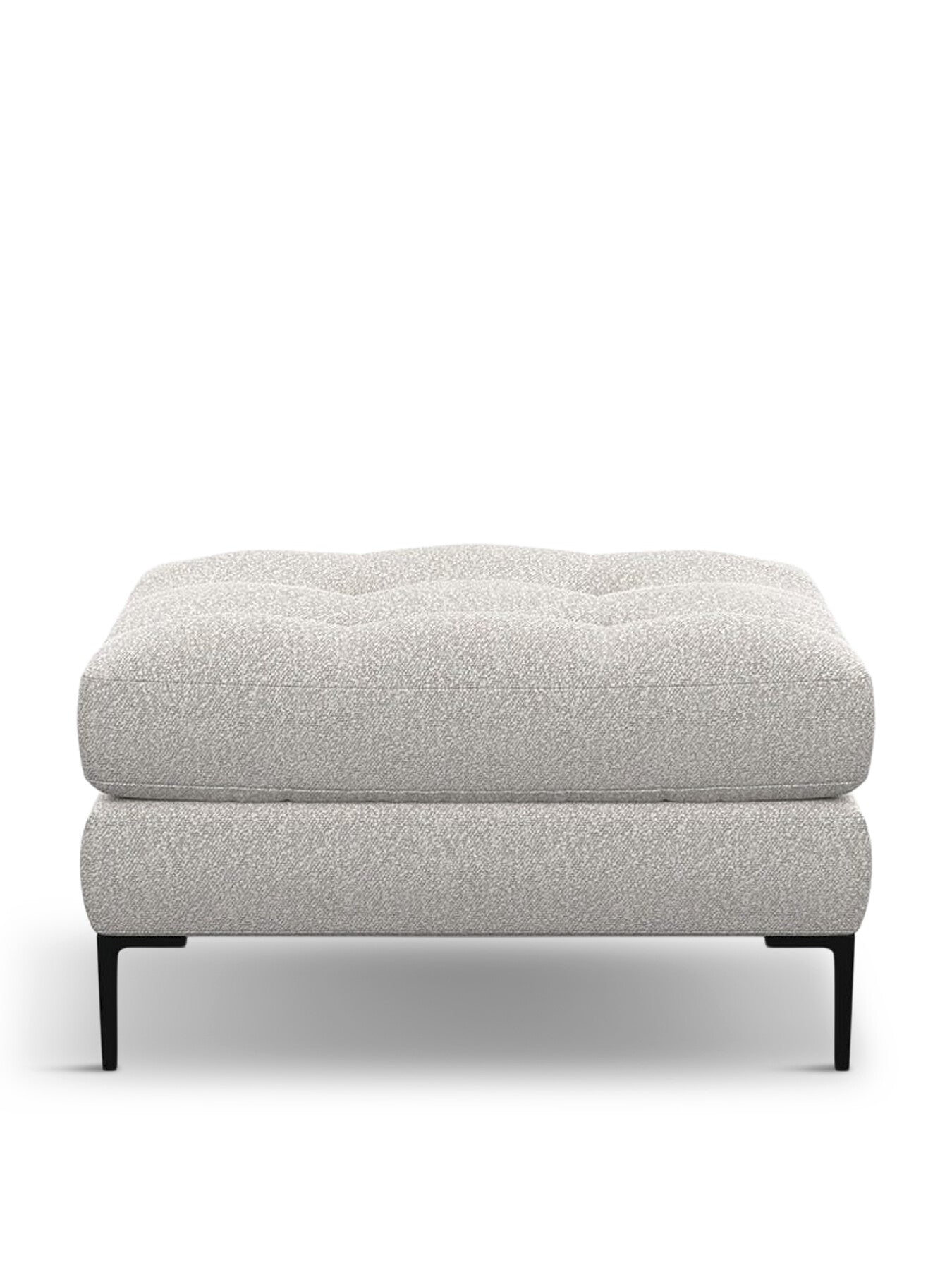 Eton 3 Str Sofa Chunky Boucle Ecru Black Feet