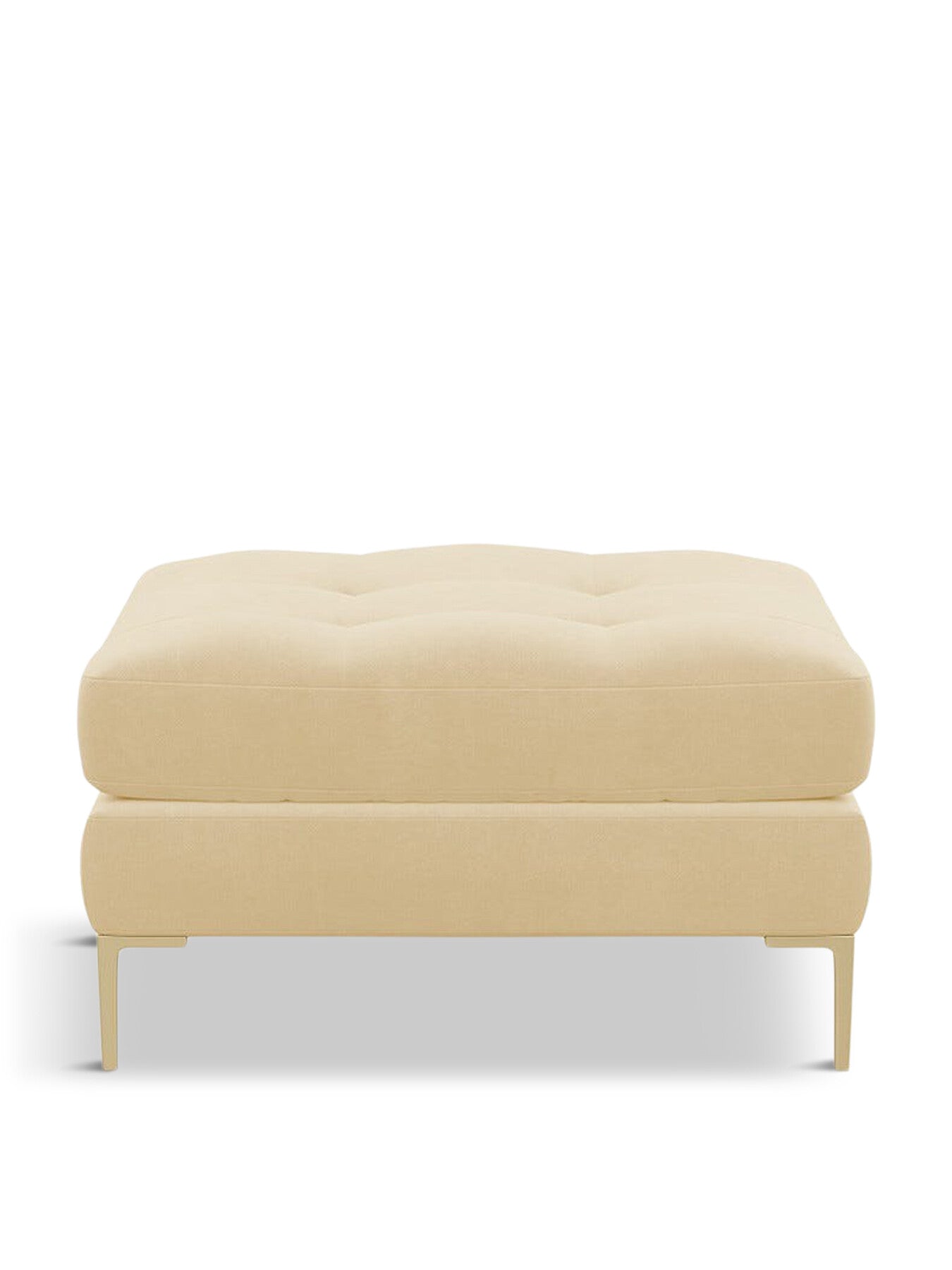 Eton 3 Str Sofa Smart Luxe Velvet Biscuit Brass Feet