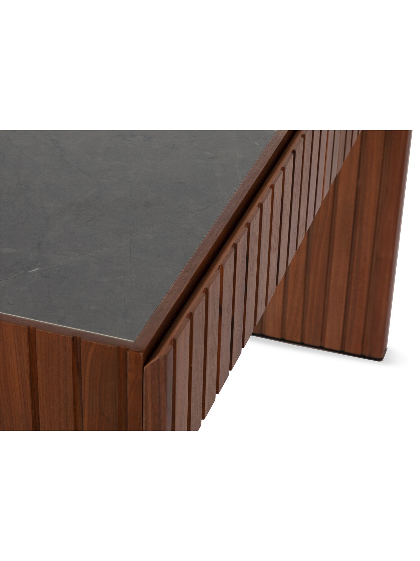 Riga Walnut Console with Ceramic