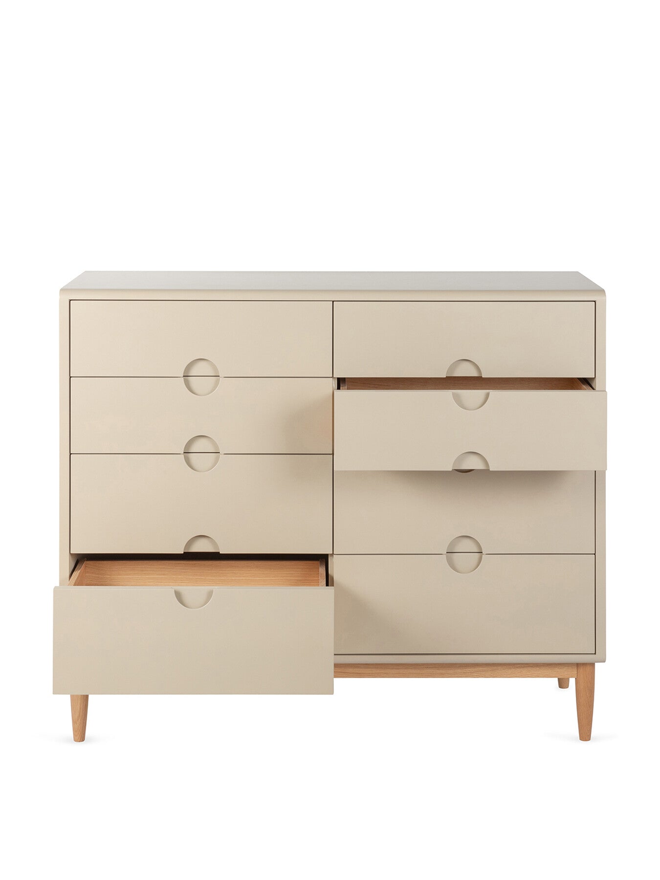 Amira Wide Chest of Drawers Painted Oatmeal