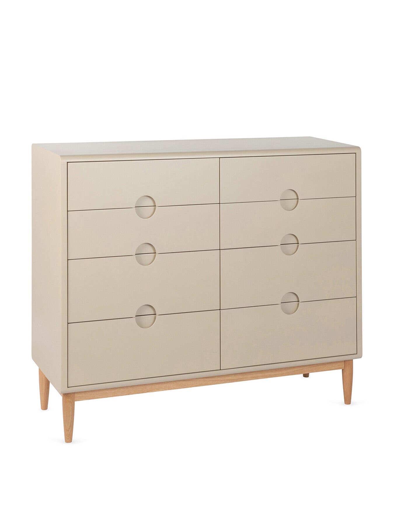 Amira Wide Chest of Drawers Painted Oatmeal