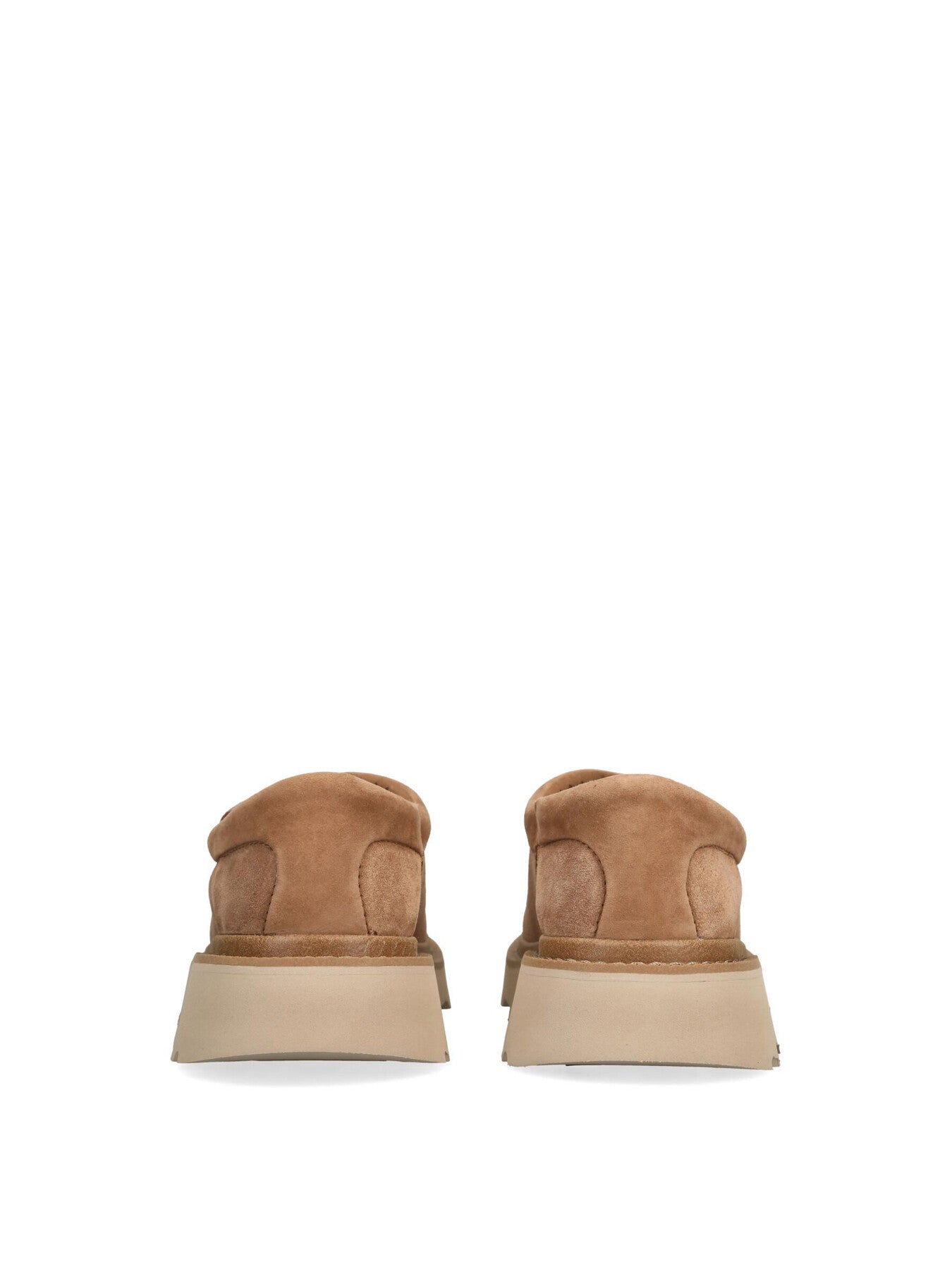 Tasman Lug Suede Mules Rust