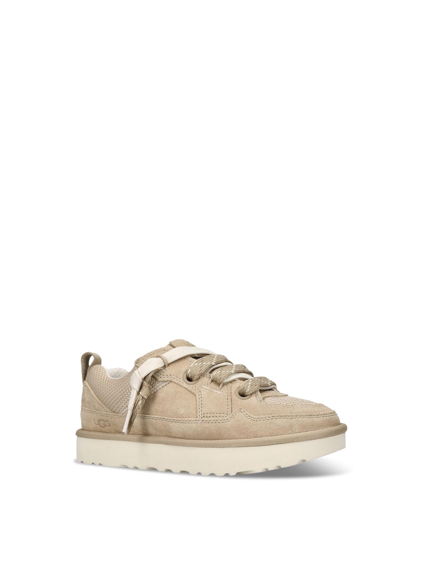 Lo Lowmel Suede Lace Up Trainers Mustard Seed
